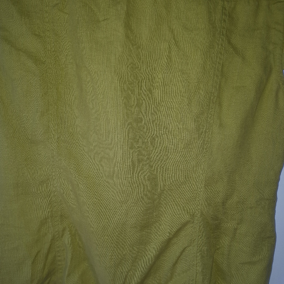 Paul Costelloe Chartreuse Linen Top Sz 8 - Picture 6 of 8